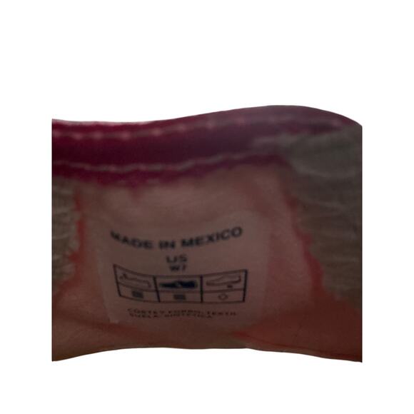 Crocs Women’s  Hover Pink  Slip On Canvas Casual Flats 7W Comfort. Walking - Picture 8 of 8